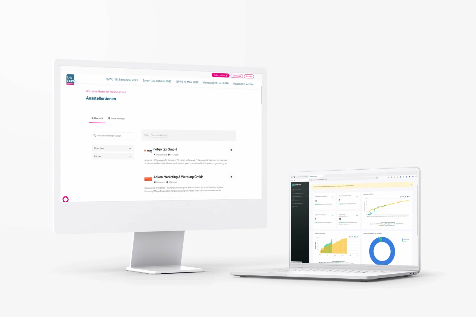 Ein System, alle Events. – Website von StB EXPO – Corporate Website