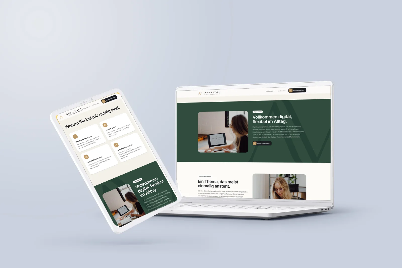 Digitale Zusammenarbeit verständlich erklärt. – Website von Anna Voth – persönlich und digital